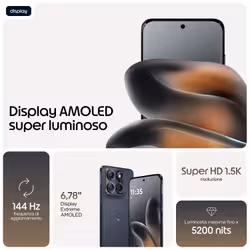 Motorola edge 70 fusion 17,2 cm (6.78") Doppia SIM Android 16.0 5G USB tipo-C 8 GB 256 GB 5200 mAh Nero - Vista aggiuntiva 2
