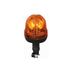 Lampeggiante girofaro con base asta gomma flessibile omologato 12V 55W (35306)