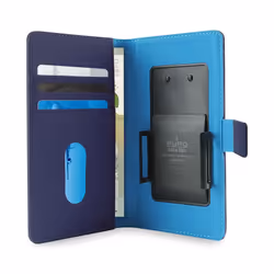 PURO UNIWALLET3BLUEL custodia per cellulare 11,9 cm (4.7") Custodia a libro Blu