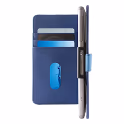PURO UNIWALLET3BLUEL custodia per cellulare 11,9 cm (4.7") Custodia a libro Blu