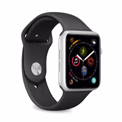 PURO Apple Watch Band 42-44mm Black, Band, Orologio intelligente, Nero, Apple, Watch 42/44 mm, Silicone