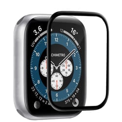 BIG BEN PUROAWTG44BF accessorio indossabile intelligente Protezione per schermo Nero, Trasparente Vetro temperato