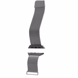 PURO MILANESE, Cinturino per orologio, Apple, Apple Watch, Acciaio inox, Acciaio inox, Argento