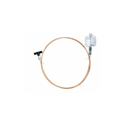 Kit spazzacamino 5 mt per pulizia tubo stufa a pellet con scovolo d 80 mm 29976
