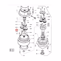 Cuscinetto 608-ZZ ORIGINALE ACTIVE per trivella modelli: T143 - T152 - T165 - TDU 155 codice originale: 020801 RM