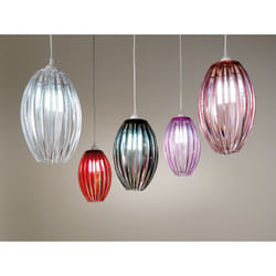 Iperbriko - Lampada in Metallo Violetto 18x18x28 cm