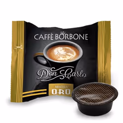Caffè Borbone Don Carlo Miscela Oro, Capsule caffè, Moca, A Modo Mio, 1 tazze, 7,2 g, 100 pz