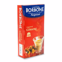 Caffè Borbone Capsule per Nespresso al gusto di Ginseng Capsule caffè 10 pz, Capsule caffè, Caffè, Nespresso, 10 tazze, Zucch ...