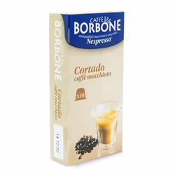 Caffè Borbone Capsule per Nespresso Cortado Capsule caffè 10 pz, Capsule caffè, Latte macchiato, Latte scremato in polvere, M ...