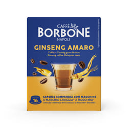 Caffè Borbone Capsule Compatibili Sistema A Modo Mio - Ginseng Amaro - 16 Caps