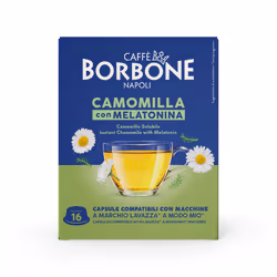 Caffè Borbone Capsule Compatibili sistema A Modo Mio - Camomilla Con Melatonina - 16 caps