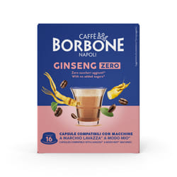 Caffè Borbone Capsule Compatibili Sistema A Modo Mio - Ginseng Zero - 16 Caps