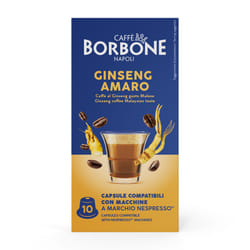 Caffè Borbone Capsule Compatibili sistema Nespresso - Ginseng Amaro - 10 caps