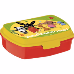 Tataway in viaggio si cresce sandwich box bambini Bing in plastica, senza BPA, lavabile e riutilizzabile, con chiusura di sic ...