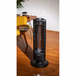 Innoliving INN-576 stufetta elettrica Interno Nero 1000 W Riscaldatore di spazio in grafite - Vista aggiuntiva 5