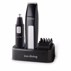 Innoliving INN-616, Nero, 1,2 mm, Testina, Barba, Orecchio, Naso, Acciaio inox, Batteria