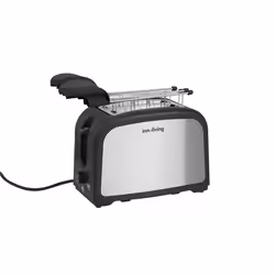 Innoliving INN-743, 2 fetta/e, Nero, Acciaio inox, Acciaio inox, Manopola, 800 W, 220 - 240 V