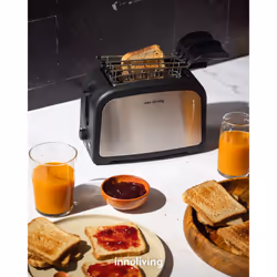 Innoliving INN-743 tostapane 7 2 fetta/e 800 W Nero, Acciaio inox