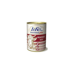 Dog Nutrition Plus per Cane da 400g Manzo a Pezzettoni - Life