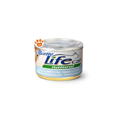 Life Cat Natural "Le Ricette" Tonno con Pesce Bianco - Life Cat Natural "Le Ricette" Tonno con Pesce Bianco - Lattina Da 150 Gr