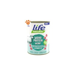 Dog Natural Monoprotein Menù Agnello Dog Natural Monoprotein Menù Agnello - Lattina Da 400 Gr - Life