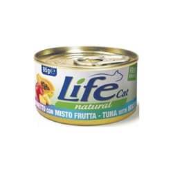 Cat Natural per Gatto in Scatoletta da 85 gr Tonnetto e Misto Frutta - Life