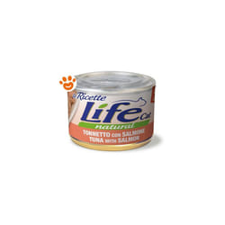 Cat Natural 'Le Ricette' Tonnetto con Salmone Cat Natural 'Le Ricette' Tonnetto con Salmone - Lattina da 150 gr - Life
