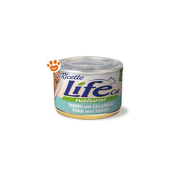 Life Cat Natural "Le Ricette" Tonno con Calamari - Life Cat Natural "Le Ricette" Tonno con Calamari - Lattina da 150 gr