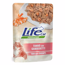 LifeCat Natural Bustine 70 gr sono pratici pasti in diversi gusti, per accontentare anche i palati più esigenti dei gatti adu ...