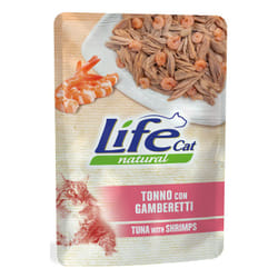 Cat Natural per Gatti Adulti da 70 gr Tonno con Gamberetti - Life