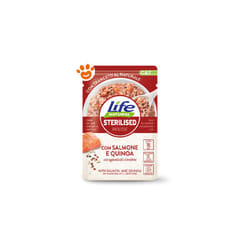 Natural Cat Sterilised Salmone con Quinoa Natural Cat Sterilised Salmone con Quinoa - Bustina Da 70 Gr - Life