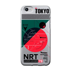 Benjamins Soft case with print NRT airport ticket custodia per cellulare 11,9 cm (4.7") Cover Multicolore