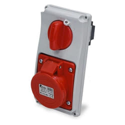Rosi - Presa interbloccata verticale con sezionatore, ad incasso, 380V, 4 poli, 32A, IP54 19.3334R6-I