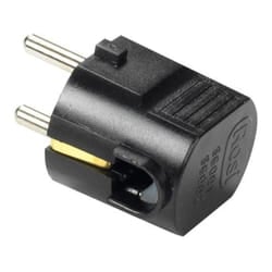 Materiale elettrico spina volante schuko 16a nera rs96002 - Rosi