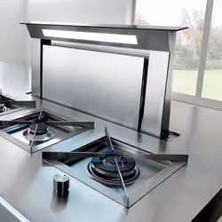 Falmec Down Draft, 60 cm, 60 cm, Aspirazione verso il basso, Acciaio inox, Acciaio inox, Touch