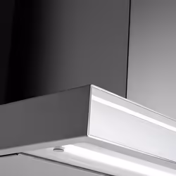 Falmec Lumina NRS Cappa aspirante a parete Nero, Acciaio inox 800 m³/h