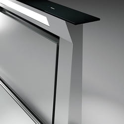 Falmec Down Draft Aspirazione verso il basso Nero, Acciaio inox