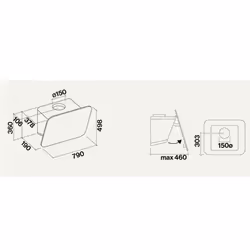 Falmec Tab, 800 m³/h, Aspirante, A, B, C, 58 dB