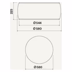 Falmec Soffio Sospeso Bianco 600 m³/h - Vista aggiuntiva 4