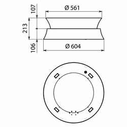 Falmec Dama Sospeso Acciaio inox 600 m³/h - Vista aggiuntiva 2