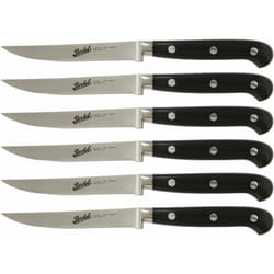 Berkel - adhoc set 6 coltelli da bistecca nero lama seghettata