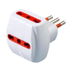 Materiale elettrico adattatore triplo 2p+t 10 16a colore bianco rs78041t - Rosi