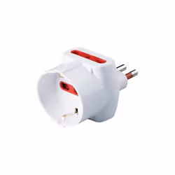 Presa: 2x2P+T10/16A + 2P+T Schuko. Spina: 2P+T10A. In caso di sovraccarico, il limitatore di corrente integrato interviene pr ...