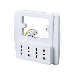 Presa multipla da parete a 4 uscite per spina italiana Fissaggio a parete, compatibile con tutte le scatole 3 posti presenti  ...