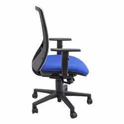 UNISIT Nathan, Seduta imbottita, Schienale a rete, Blu, Nero, Polipropilene, Nylon