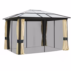 Descrizione: Immagina di rilassarti all'aperto e sorseggiare un drink durante le belle giornate: con questo gazebo con zanzar ...