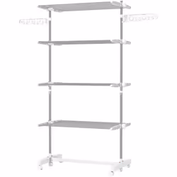 Descrizione: Questo stendino verticale pieghevole a 4 livelli HOMCOM è ideale per essere utilizzato in case o stanze di picco ...