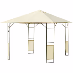 Descrizione: Il nostro gazebo da giardino Outsunny dal design elegante si rivela un supporto ideale per le feste e i momenti  ...