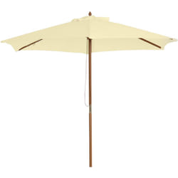Ombrellone da Giardino, Terrazza in Legno Poliestere 2.5x2.3m - Outsunny