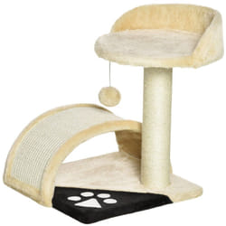 PawHut Albero Tiragraffi per Gatti per Gioco e Relax, 35.5x37x46 cm